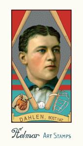 Picture of Helmar Brewing Baseball Card of Bill Dahlen, card number 32 from series Helmar Stamps