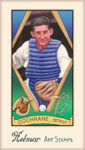 Picture of Helmar Brewing Baseball Card of Mickey COCHRANE, card number 346 from series Helmar Stamps