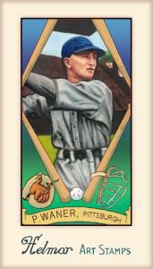 Picture of Helmar Brewing Baseball Card of Paul WANER (HOF), card number 350 from series Helmar Stamps