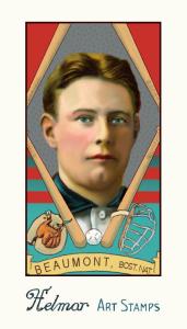 Picture of Helmar Brewing Baseball Card of Ginger Beaumont, card number 35 from series Helmar Stamps