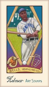 Picture, Helmar Brewing, Helmar Stamps Card # 376, Willie WELLS (HOF), , Memphis Red Sox