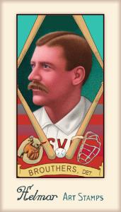 Picture of Helmar Brewing Baseball Card of Dan BROUTHERS (HOF), card number 386 from series Helmar Stamps