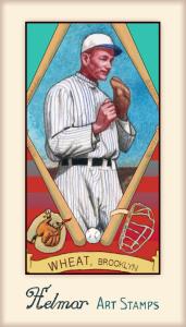 Picture of Helmar Brewing Baseball Card of Zack WHEAT (HOF), card number 388 from series Helmar Stamps