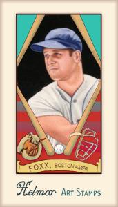 Picture, Helmar Brewing, Helmar Stamps Card # 395, Jimmie FOXX, , Boston Red Sox