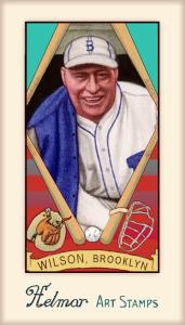 Picture of Helmar Brewing Baseball Card of Hack WILSON, card number 407 from series Helmar Stamps