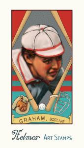 Picture of Helmar Brewing Baseball Card of Peaches Graham, card number 40 from series Helmar Stamps