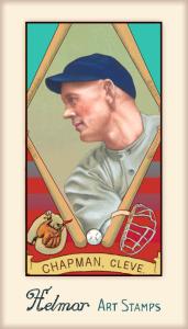 Picture, Helmar Brewing, Helmar Stamps Card # 418, Ray Chapman, , Cleveland Indians