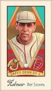 Picture of Helmar Brewing Baseball Card of Daffy Dean, card number 420 from series Helmar Stamps