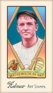 Picture of Helmar Brewing Baseball Card of Christy MATHEWSON (HOF), card number 425 from series Helmar Stamps