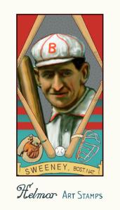 Picture of Helmar Brewing Baseball Card of Bill Sweeney, card number 42 from series Helmar Stamps