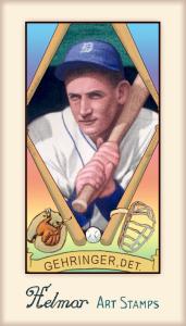 Picture of Helmar Brewing Baseball Card of Charlie GEHRINGER, card number 442 from series Helmar Stamps