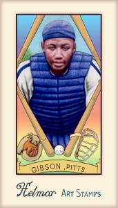 Picture of Helmar Brewing Baseball Card of Josh GIBSON (HOF), card number 446 from series Helmar Stamps