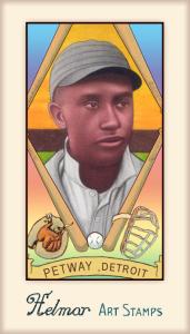 Picture of Helmar Brewing Baseball Card of Bruce Petway, card number 452 from series Helmar Stamps
