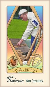 Picture of Helmar Brewing Baseball Card of Ty COBB (HOF), card number 454 from series Helmar Stamps