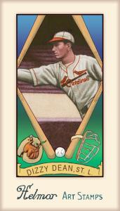 Picture of Helmar Brewing Baseball Card of Dizzy DEAN, card number 474 from series Helmar Stamps