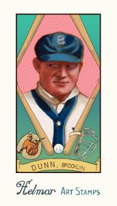 Picture of Helmar Brewing Baseball Card of Joe Dunn, card number 50 from series Helmar Stamps