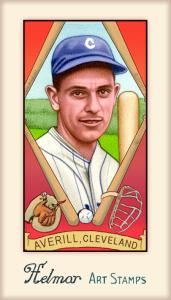 Picture of Helmar Brewing Baseball Card of Earl AVERILL, card number 510 from series Helmar Stamps