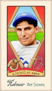 Picture, Helmar Brewing, Helmar Stamps Card # 512, Mark Koenig, , New York Yankees