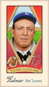 Picture of Helmar Brewing Baseball Card of Cy YOUNG (HOF), card number 522 from series Helmar Stamps