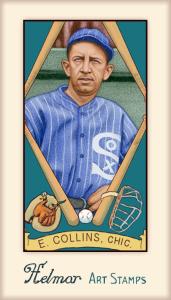 Picture, Helmar Brewing, Helmar Stamps Card # 529, Eddie COLLINS, , Chicago White Sox