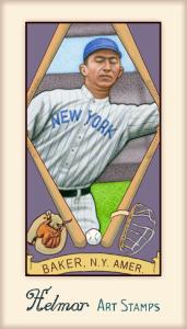 Picture, Helmar Brewing, Helmar Stamps Card # 533, Frank BAKER (HOF), , New York Yankees