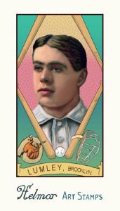 Picture of Helmar Brewing Baseball Card of Harry Lumley, card number 53 from series Helmar Stamps