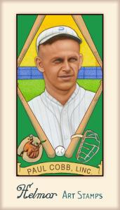 Picture of Helmar Brewing Baseball Card of Paul Cobb, card number 542 from series Helmar Stamps