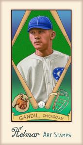 Picture of Helmar Brewing Baseball Card of Chick Gandil, card number 570 from series Helmar Stamps