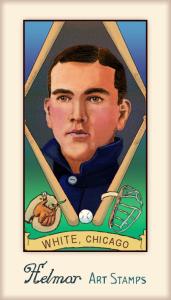 Picture of Helmar Brewing Baseball Card of Doc White, card number 586 from series Helmar Stamps