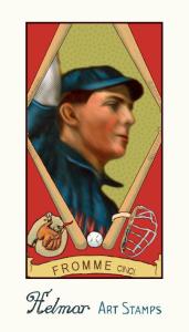Picture of Helmar Brewing Baseball Card of Arthur Fromme, card number 72 from series Helmar Stamps