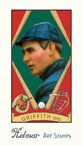 Picture of Helmar Brewing Baseball Card of Clark GRIFFITH (HOF), card number 74 from series Helmar Stamps