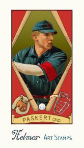 Picture of Helmar Brewing Baseball Card of Dode Paskert, card number 85 from series Helmar Stamps