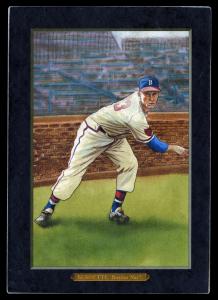 Picture of Helmar Brewing Baseball Card of Lew Burdette, card number 41 from series Helmar T4