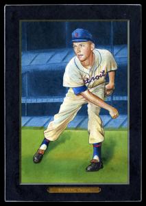 Picture of Helmar Brewing Baseball Card of Jim BUNNING, card number 42 from series Helmar T4