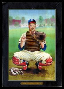 Picture of Helmar Brewing Baseball Card of Del Crandall, card number 76 from series Helmar T4