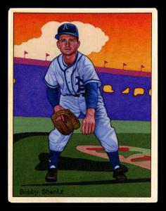 Picture of Helmar Brewing Baseball Card of Bobby Shantz, card number 117 from series Helmar This Great Game