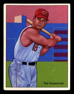 Picture of Helmar Brewing Baseball Card of Ted Kluszewski, card number 119 from series Helmar This Great Game