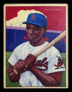 Picture, Helmar Brewing, Helmar This Great Game Card # 133, Charlie Peete, Bat on shoulder, St. Louis Cardinals