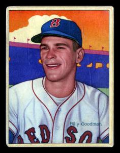 Picture, Helmar Brewing, Helmar This Great Game Card # 138, Billy Goodman, Head/shoulders smiling, Boston Red Sox