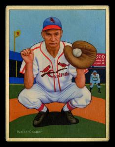 Picture, Helmar Brewing, Helmar This Great Game Card # 39, Walker Cooper, In crouch, St. Louis Cardinals