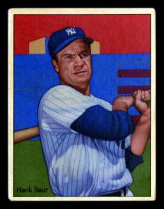 Picture of Helmar Brewing Baseball Card of Baur, Hank, card number 60 from series Helmar This Great Game