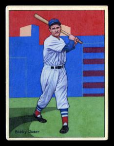 Picture of Helmar Brewing Baseball Card of Bobby DOERR, card number 65 from series Helmar This Great Game