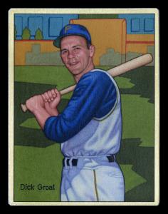 Picture of Helmar Brewing Baseball Card of Groat, Dick, card number 72 from series Helmar This Great Game