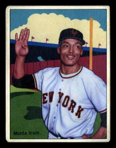 Picture of Helmar Brewing Baseball Card of Monte IRVIN, card number 74 from series Helmar This Great Game