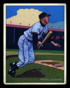 Picture of Helmar Brewing Baseball Card of Lockman, Whitey, card number 78 from series Helmar This Great Game