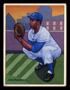 Picture, Helmar Brewing, Helmar This Great Game Card # 99, Roseboro, Johnny, Catching position, Brooklyn Dodgers