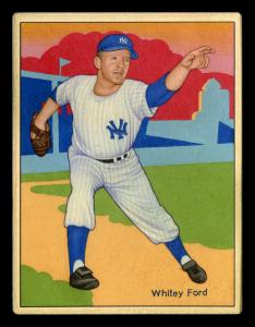 Picture, Helmar Brewing, Helmar This Great Game Card # 9, Whitey FORD, Tossing ball, New York Yankees