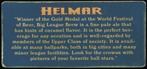 Picture, Helmar Brewing, Helmar Trolley Card Card # 13, Josh GIBSON (HOF), Portrait, Pittsburgh Crawfords