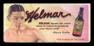 Picture of Helmar Brewing Baseball Card of Harry GREB (HOF), card number 15 from series Helmar Trolley Card Series