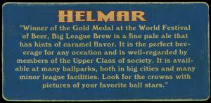 Picture, Helmar Brewing, Helmar Trolley Card Card # 16, Lefty GROVE, Portrait, Boston Red Sox